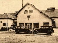 Heinzelova ulica (kod Banjavčićeve) 1930-ih godina (onda Lašćinšćak 32). Radionica Hudson-Essex za sklapanje automobila